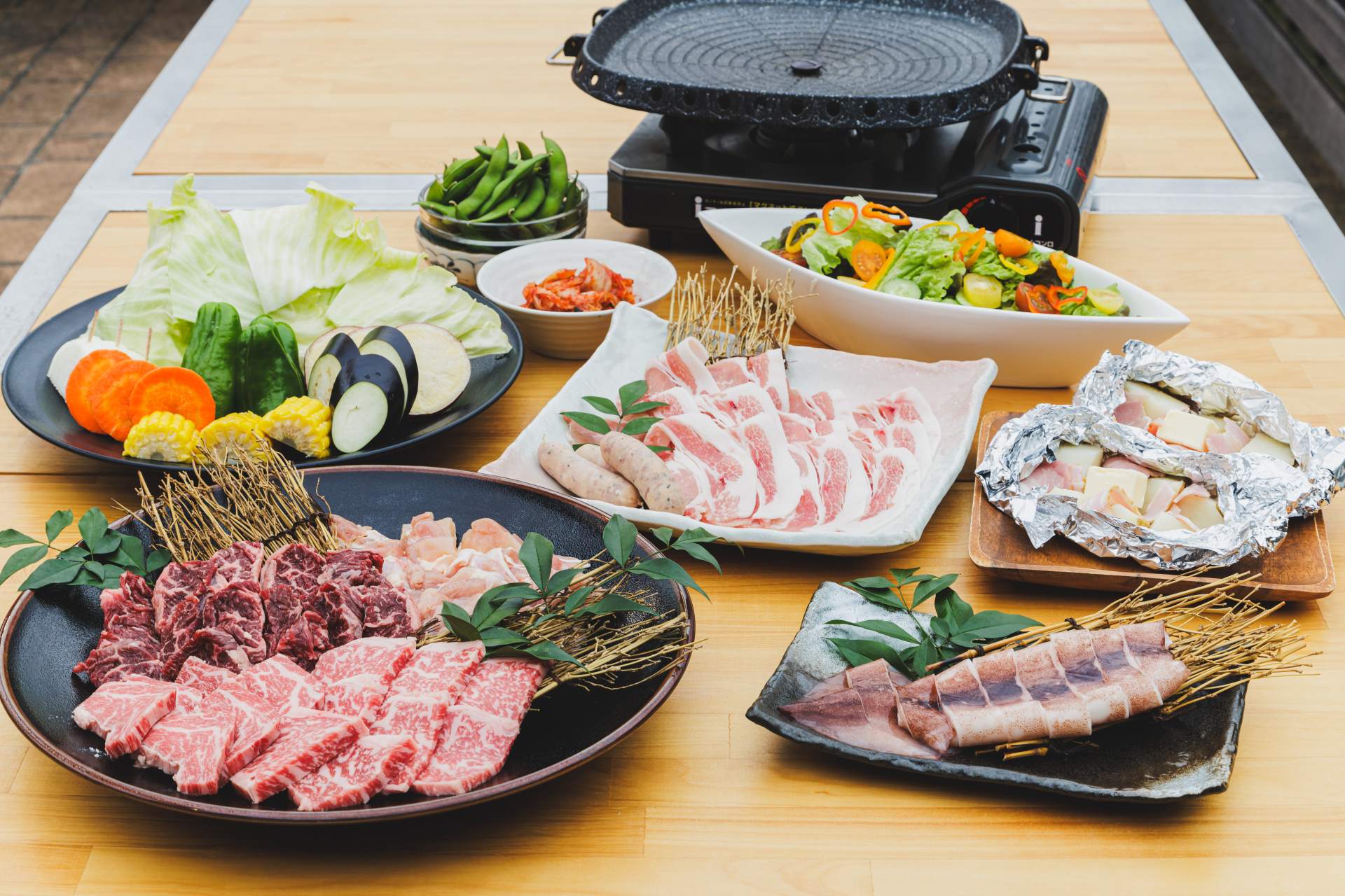 バーベキューの画像